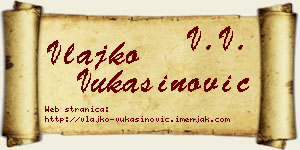 Vlajko Vukašinović vizit kartica